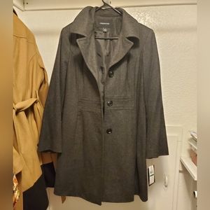 Dark grey size large coat.